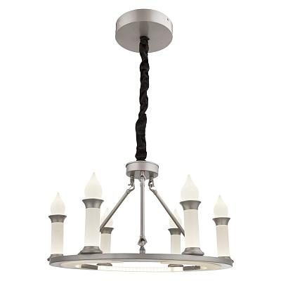 Люстра подвесная Globo 63135-6, матовый никель, LED, 1x40W