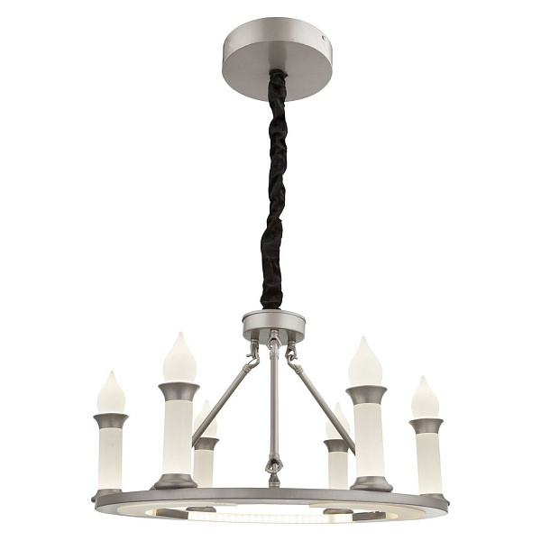 Люстра подвесная Globo 63135-6, матовый никель, LED, 1x40W