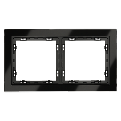 Рамка стеклянная VOLTUM S70 на 2 поста VLS110208