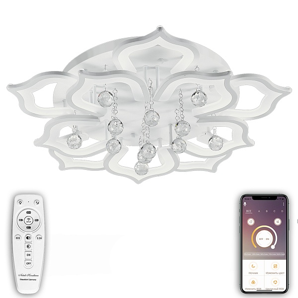Люстра потолочная светодиодная Natali Kovaltseva HIGH-TECH LED LAMPS 82029