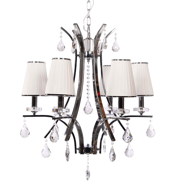 Подвесная люстра Lumina Deco Glamour LDP 66247-6 WT+CHR