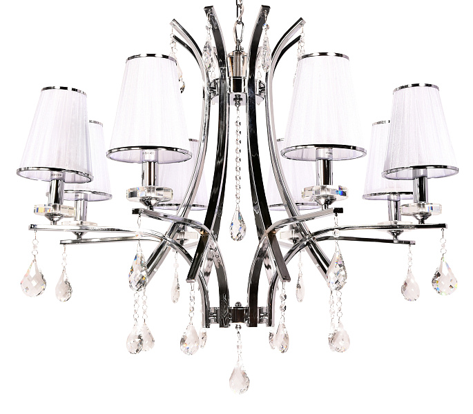 Подвесная люстра Lumina Deco Glamour LDP 66247-8 WT+CHR