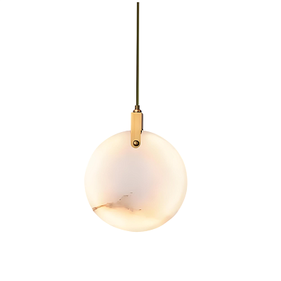 Подвесной светильник 11391P 15cm Brass / White Alabaster Delight Collection