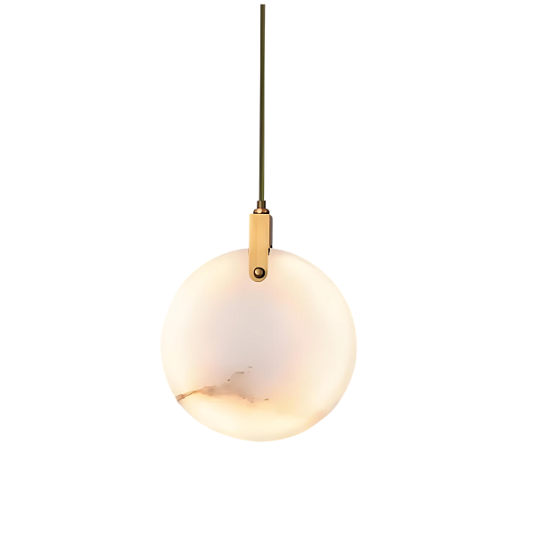 Подвесной светильник 11391P 15cm Brass / White Alabaster Delight Collection