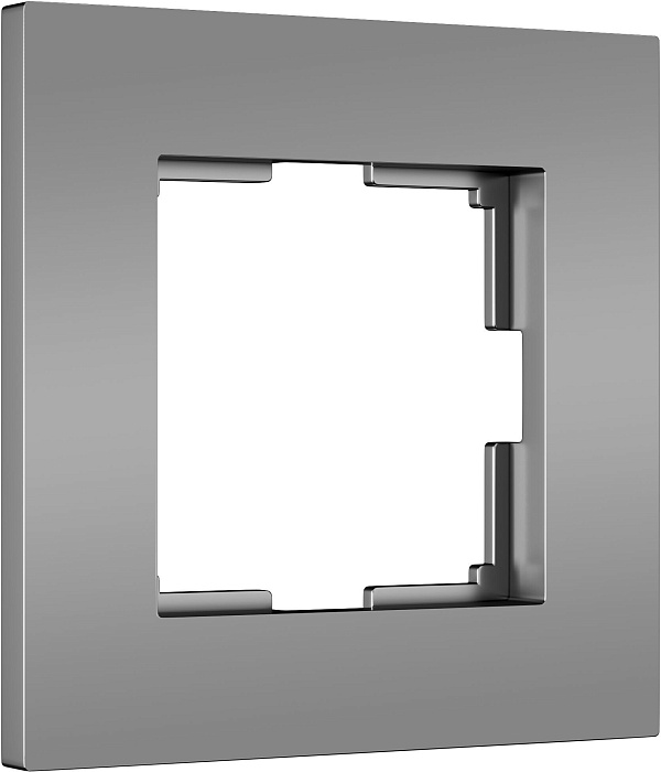 Рамка Werkel Slab на 1 пост серебро матовый W0012965 4690389193361