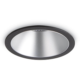 Встраиваемый светодиодный светильник Ideal Lux Game Round Black Silver