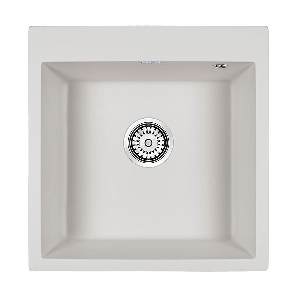 Мойка гранитная PRAKTISCH, PM105152-WH , белый, 510х520, Paulmark