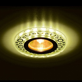 Светильник MR16+LED встраиваемый G/YEllOW MATT 35Вт+LED 3Вт IMEX IL.0026.4271