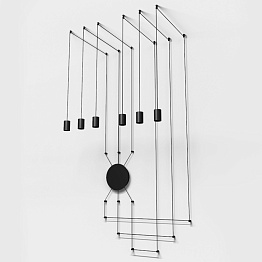 Подвес Wireflow FreeForm LED Black 6 патрона designed by Jordi Vilardell