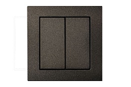 Выключатель Двухклавишный Антрацит IP44 LIREGUS EPSILON 28-1042