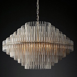 Люстра Restoration Hardware Emile Round Chandelier Chrome | диаметр 80 см