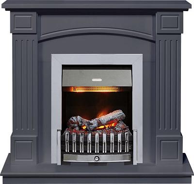 Каминокомплект Boston - Серый графит (Высота 925см) с очагом Danville Chrome FB2