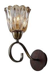 SL324.301.01 — Бра ST Luce, 1 плафон, янтарный, бронза с орехом