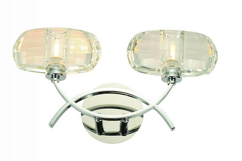 SL755.101.02 — Бра ST Luce, 2 плафона, прозрачный, хром