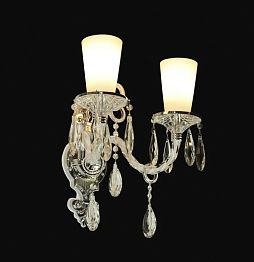 SL610.501.02 — Бра хрустальное ST Luce, 2 плафона, белый, прозрачный