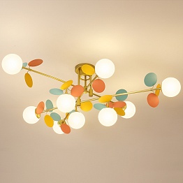 Люстра MATISSE Chandelier Hedgehog | Белый+черный