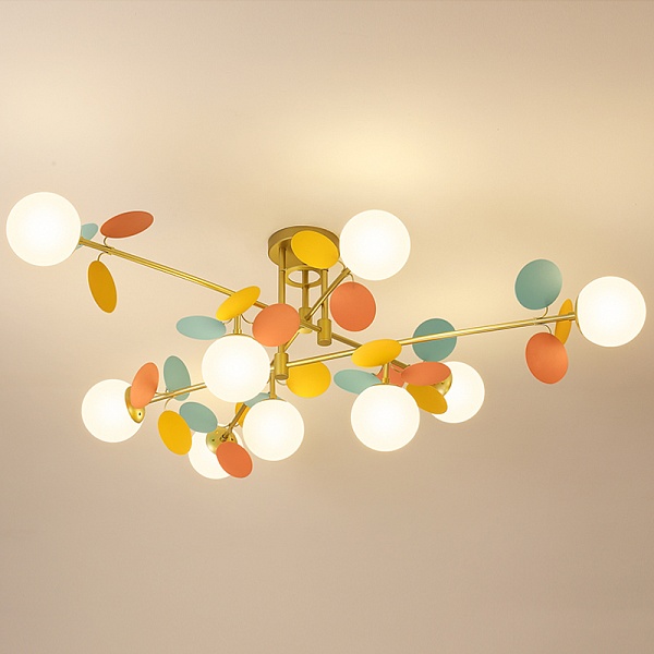 Люстра MATISSE Chandelier Hedgehog | Белый+черный