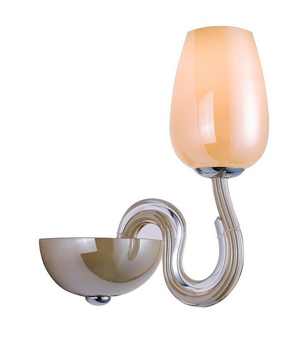 SL840.501.01 — Бра ST Luce, 1 плафон, янтарный, хром с прозрачным