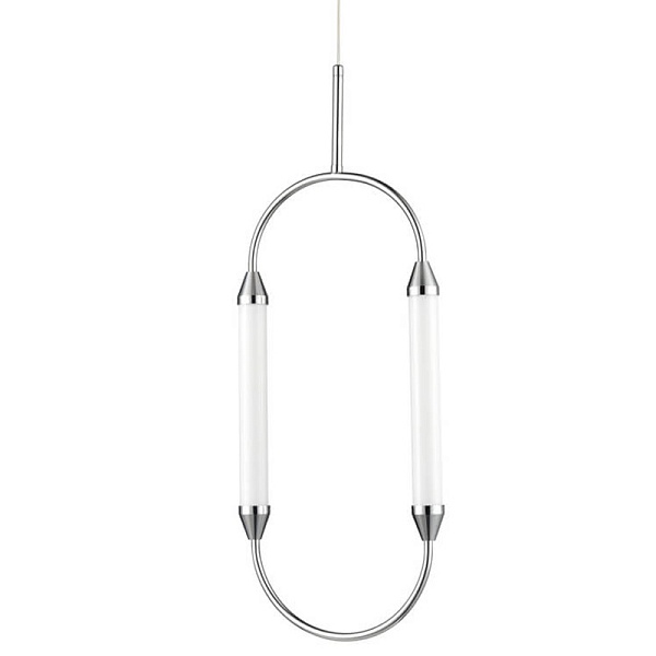 Подвесной светильник CIRQUE Pendant Ellipse Vertical Chrome M