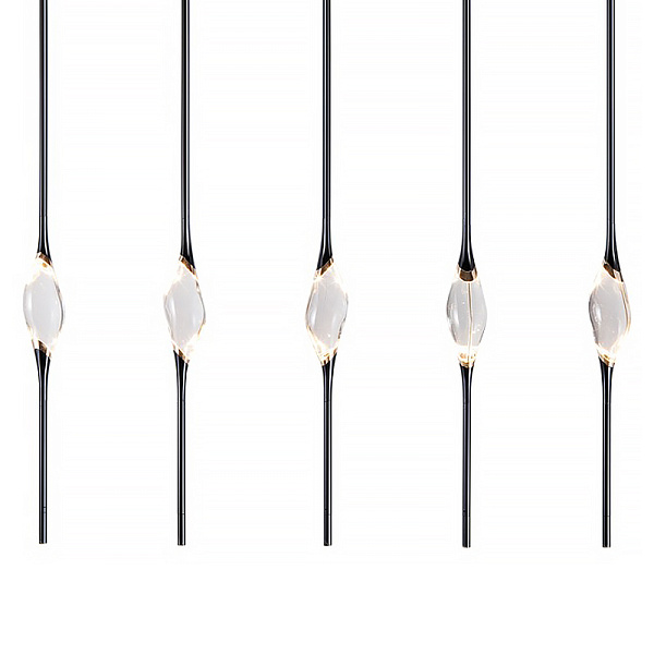 Подвесной светильник Il Pezzo 12 Rectangle Chandelier Black