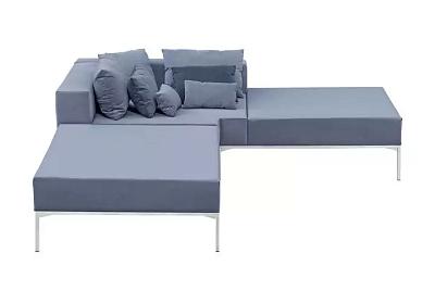 Модульный серый диван Benson короткий MAK interior 7LV-7559-VS