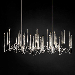 Люстра Long Chandelier Nickel L120 by Il Pezzo Mancante LN61113