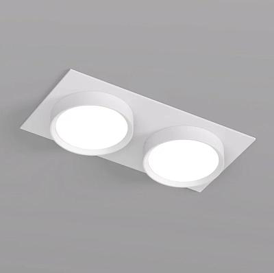 Точечный встраиваемый светильник Denkirs FLAT DK2092-WH