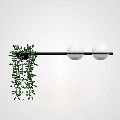 Бра Palma Wall Lamp 2 Шара + 1 Вазон Горизонтальная 168497-22 22.93726