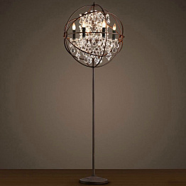 Торшер Loft Orb Foucault's Crystal Floor RH21821