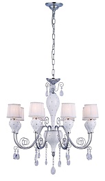 SL850.503.08 — Люстра подвесная ST Luce, 8 плафонов, белый, хром