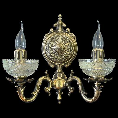 Светильник настенный (бра) из хрусталя ХН-О-20 ВК Орнамент