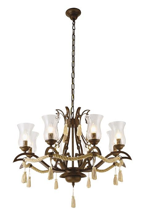 Люстра подвесная Arte Lamp GALEONE A8989LM-8BR