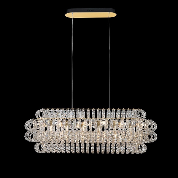 Люстра подвесная Fluorite Brilliance Gold FL1151-19P