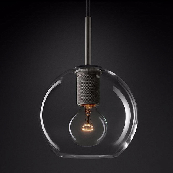 Подвесной светильник RH Utilitaire Globe Pendant Black