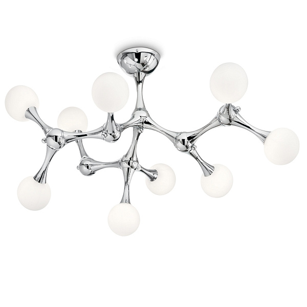 Потолочная люстра Ideal Lux Nodino PL9 Cromo
