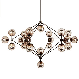 Люстра Modo Chandelier 21 Globes Chrome Roll & Hill