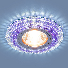 Встраиваемый светильник Elektrostandard 2193 MR16 CL/PU прозрачный/фиолетовый 4690389098895