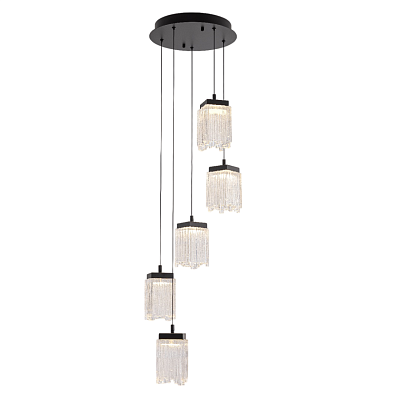 Подвесной светильник MD25020403-5A1 Matt black, LED/25.4W, 3000K dimmable Delight Collection