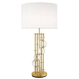 Настольная лампа Eichholtz Table Lamp Lorenzo Gold & white
