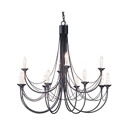 Люстра потолочная Elstead Lighting Carisbrooke CB12-BLACK
