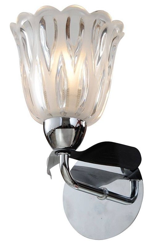 SL324.751.01 — Бра ST Luce, 1 плафон, прозрачный, хром с венге