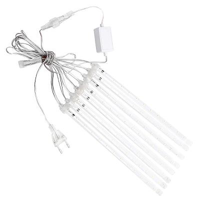 Светодиодная гирлянда Feron CL586 занавес Сосульки 4.5*0.5м +  сетевой шнур 3м, 5000K динамичный, c 