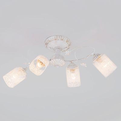 Потолочная люстра Eurosvet Francisco 30053/4 белый с золотом E27