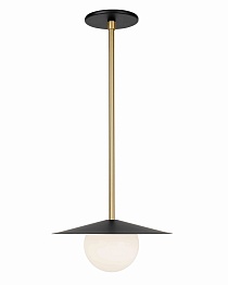 Чёрно-золотой подвесной светильник "Милти" LouvreHome P7559PC
