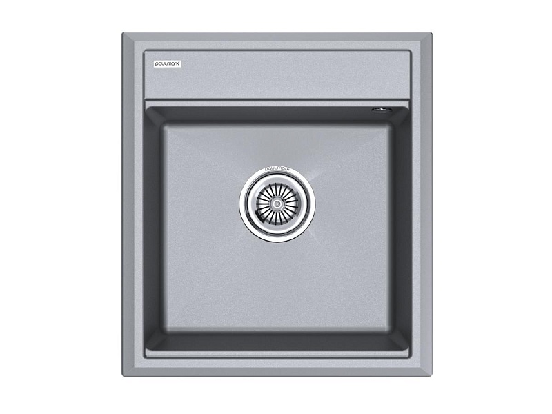 Мойка гранитная STEPIA-460, PM114651-GRM, серый металлик, 460х510, Paulmark