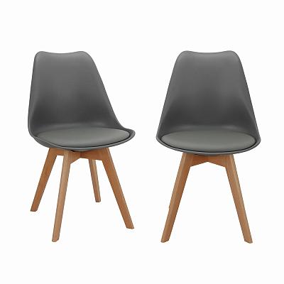 Комплект из 2-х стульев Eames Bon серый Bradexhome FR 0025P