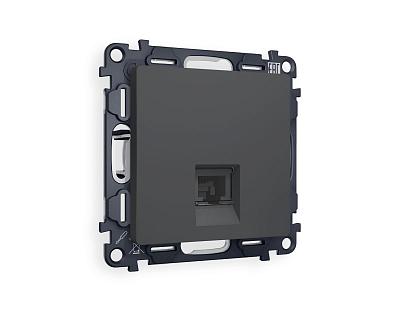 Комплект механизма компьютерной розетки RJ-45 (8P8C) CAT6A Ambrella Volt ALFA MA912005