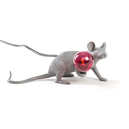 Настольная лампа Seletti Mouse Lamp Grey Lop