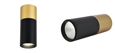 Накладной светодиодный спот Delightfull Black&Gold Loft-Concept 42.401-3