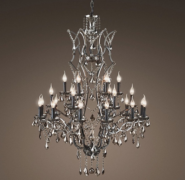 Люстра 19TH C. ROCOCO IRON & Smok CRYSTAL 25